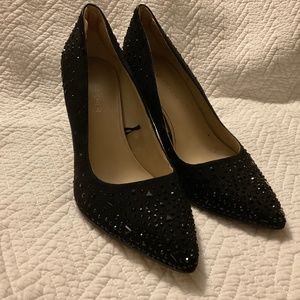 Marc Fischer Black Rhinestone Pumps Heels